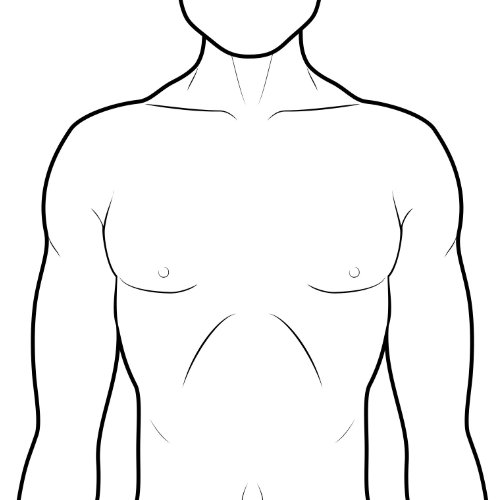 man silhouette front