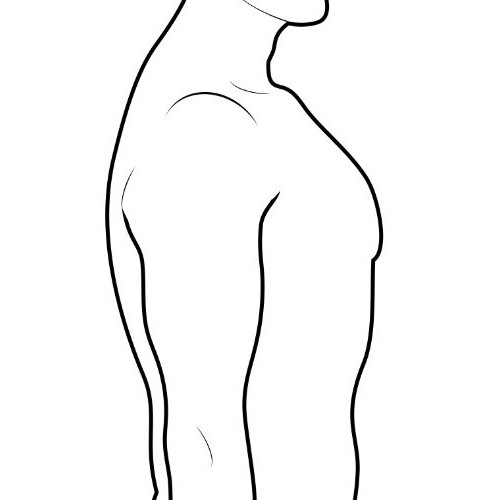 man silhouette Right Side