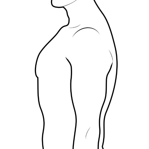 man silhouette Left Side